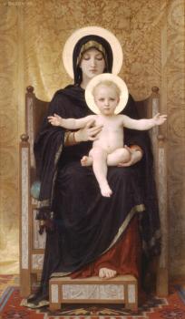 威廉 阿道夫 佈格羅 聖座上的聖母